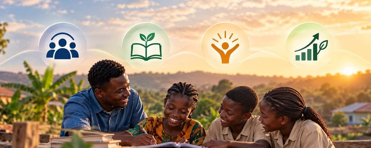 Community members together, reflecting the four pillars of The SEED Fund